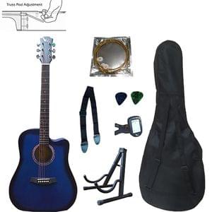 1602316212555-Swan7 SW41C Maven Series Blue Acoustic Guitar Combo Package with Bag, Picks, Strap, Tuner, Stand, and String.jpg